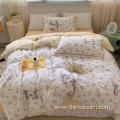 Lunch Rabbit bed sheet cover bedding pillowcase set